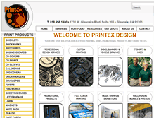 Tablet Screenshot of printexdesign.com